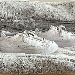 Nike Blazer Low-platform Sneakers in White